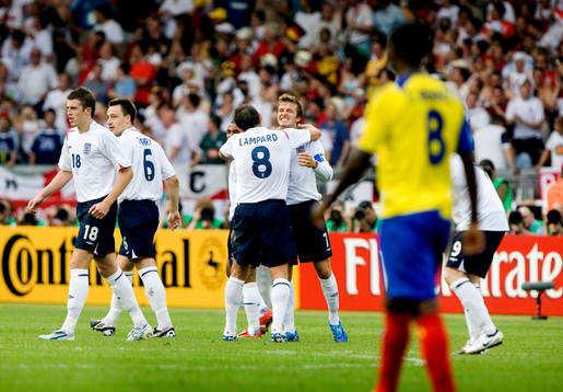 David Beckham, Frank Lampard, England, jubel