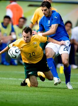 Simone Perrotta, Italien och Luke Wilkshire, Australien