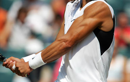 Rafael Nadal, Spanien. Arm, muskler, genre