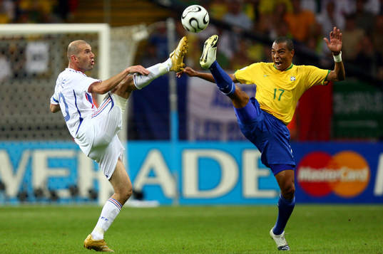 Zinedine Zidane och Gilberto Silva
