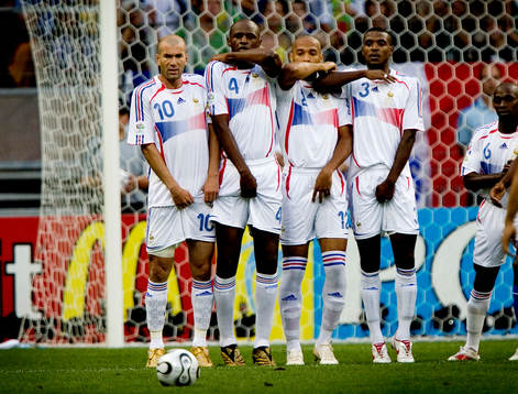 Mur, Frispark, Zinedine Zidane, Patrick Vieira, Thierry