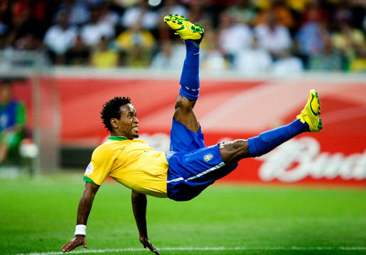 Fotboll, VM 2006, Ze Roberto, Brasilien, cykelspark,