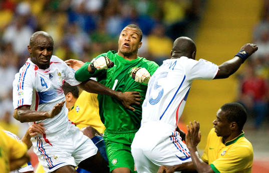 Dida (målvakt) Brasilien och Patrick Vieira och Lilian