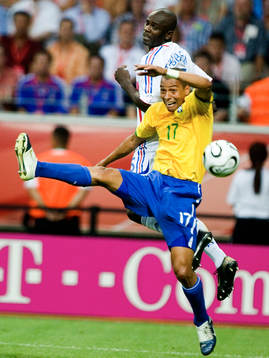 Gilberto Silva, Brasilien och  Lilian Thuram, Frankrike