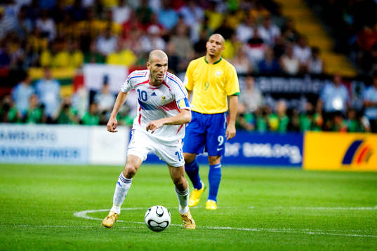 Zinedine Zidane, Frankrike och Ronaldo, Brasilien