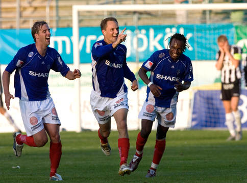  2-4, spiken i kistan, Mats Haglund, vild glädje. Jubel.