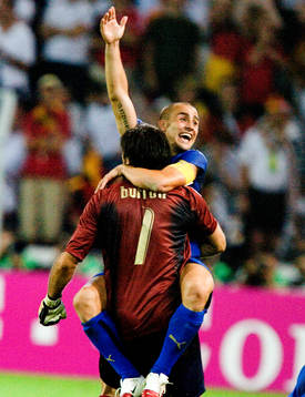 Fabio Cannavaro, Italien och Gianluigi Buffon, Italien,