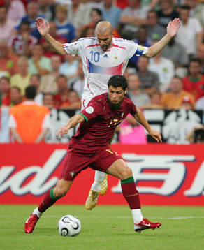 Zinedine Zidane och Cristiano Ronaldo