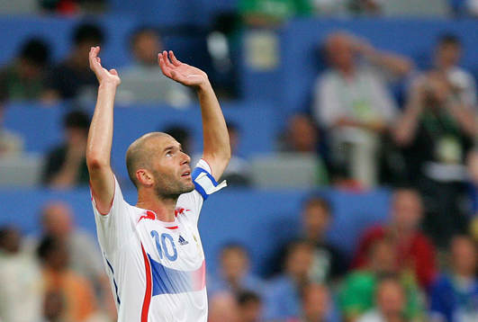 Jubel Zinedine Zidane, Frankrike