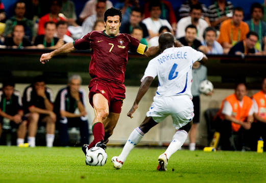 Luis Figo, Portugal och Claude Makelele, Frankrike