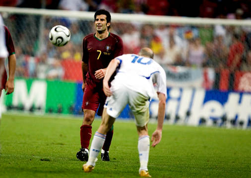 Luis Figo, Portugal och Zinedine Zidane, Frankrike