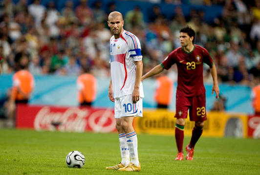 Helder Postiga, Portugal och Zinedine Zidane, Frankrike