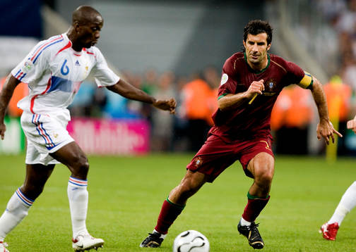 Luis Figo, Portugal och Claude Makelele, Frankrike