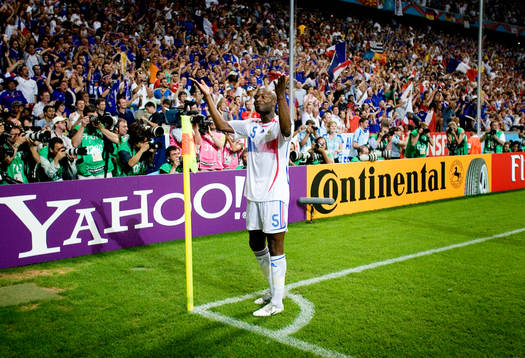 William Gallas, Frankrike, jubel med publiken