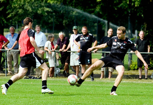 Jonatan Johansson. Första träningen med MFF