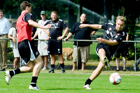 Jonatan Johansson. Första träningen med MFF