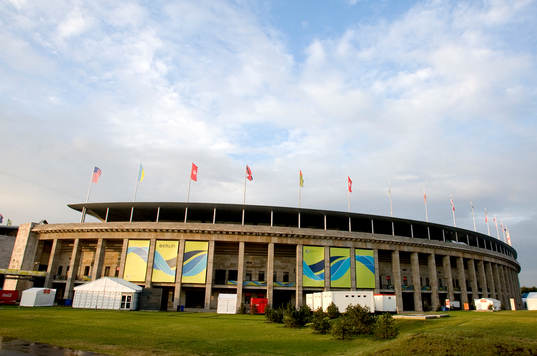 Fotboll, VM 2006, Olympiastadion i Berlin, exteriör