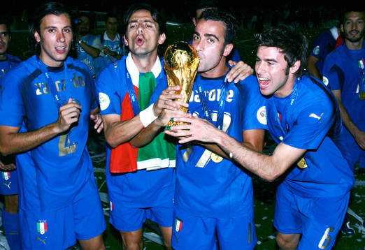 Italien, VM-pokal, pokal, glädje, jubel, Italien,