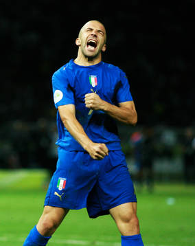  Alessandro Del Piero, Italien, jubel, glädje efter att ha satt sin straff