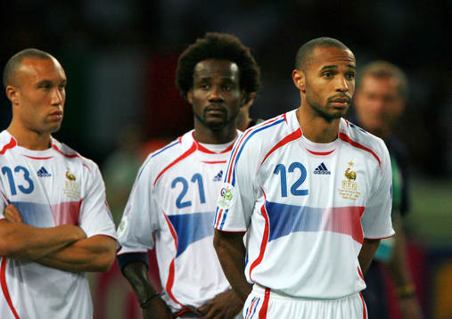 Thierry Henry, Pascal Chimbonda och Mikaël Silvestre,