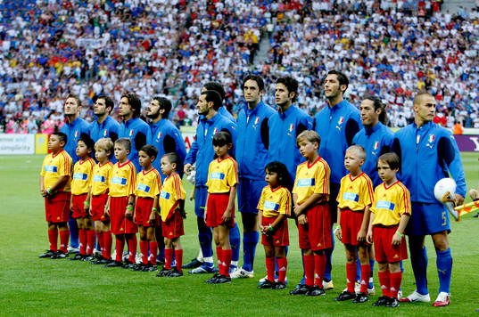 Laguppställning Italien