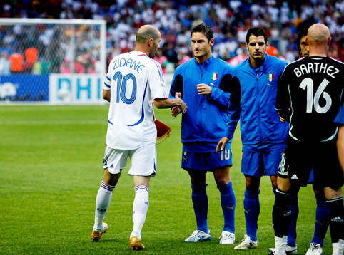 Zinedine Zidane, Frankrike och Francesco Totti, Italien