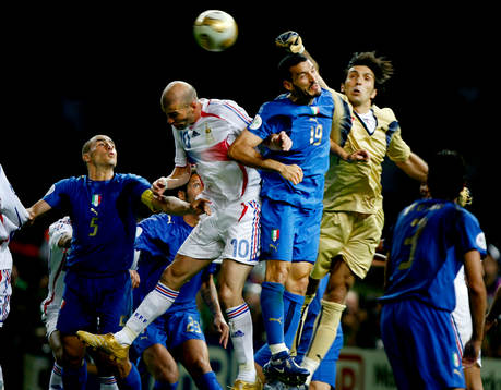 Fabio Cannavaro, Italien, Zinedine ZIdane, Frankrike och