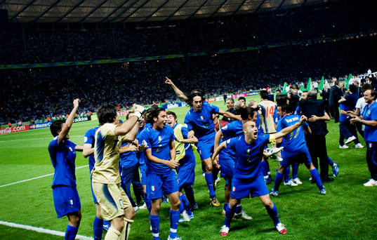 Italien är världsmästare, jubel, firande