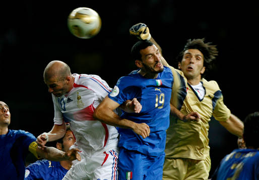 Zinedine Zidane, Frankrike och Gianluigi Buffon (målvakt)
