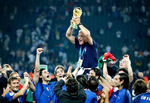 Italien är världsmästare. Marcello Lippi,