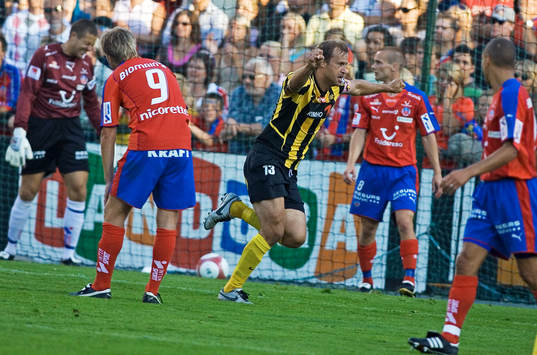 Hans Berggren, Häcken jubel