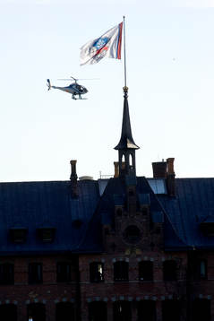 Flaggan hissad på Sofiero