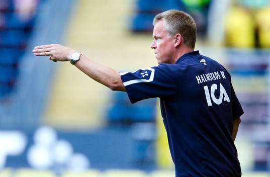 Fotboll. Allsvenskan. Halmstad - Elfsborg. Tränare Jan