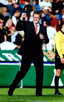 Rikard Norling, tränare AIK, jubel, glädje