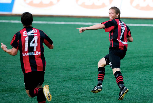  Joakim Hagernäs, BP jublar efter 0-1 målet