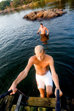 Kolera sjuka i Karlskrona. Vatten, bad, hav