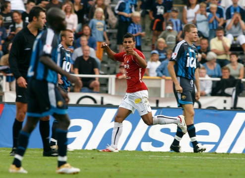  Ailton Almeida, Örgryte, jubel, glädje.