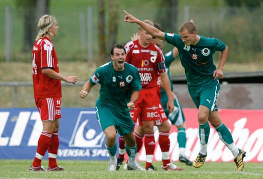 Andreas Eriksson och Robert Åhman-Persson, Väsby, jubel,