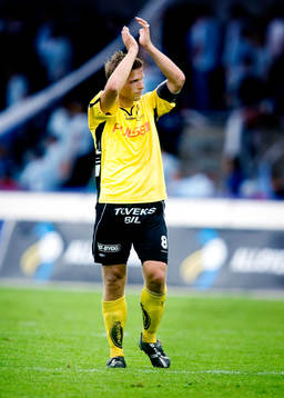 Anders Svensson, Elfsborg, jubel och tackar publiken