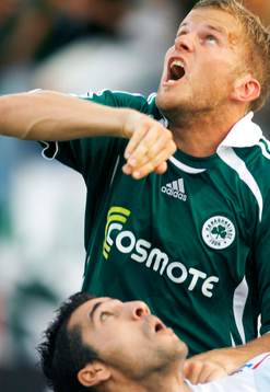 Mikael Antonsson, Panathinaikos, hoppar högst i en