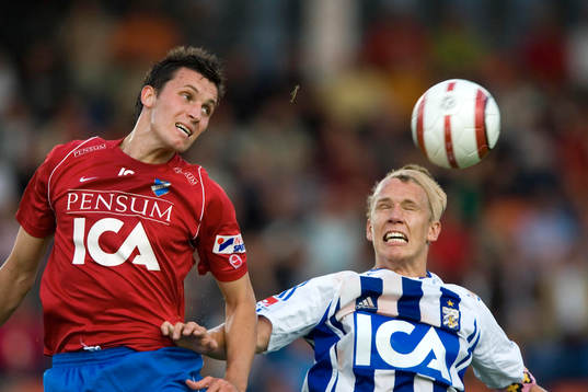 En bandagerad Pontus Wernbloom