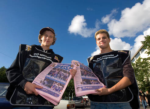 Tidning, Matchbladet, försäljare, tidningsförsäljare