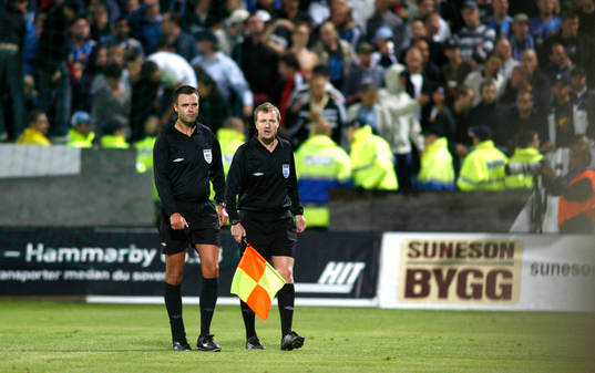 Matchen avbröts kort