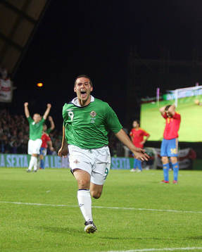  David Healy, Nordirland, jubel, glädje