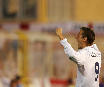  Peter Crouch, England, jubel.