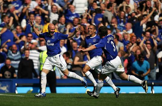  Andy Johnson, Everton (Jubel)