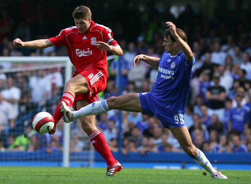 Khalid Boulahrouz, Chelsea och Steven Gerrard, Liverpool