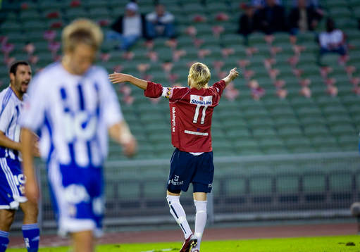  Ola Toivonen, Örgryte, jubel.