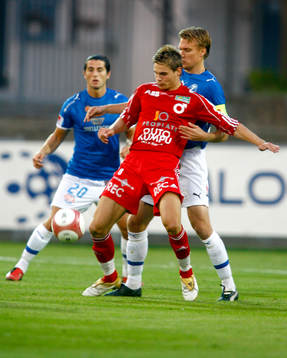 Tobias Larsson, Degerfors och Linus Malmqvist och Yousef