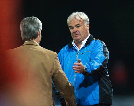 Reine Almqvist, tränare Häcken och Nanne Bergstrand,